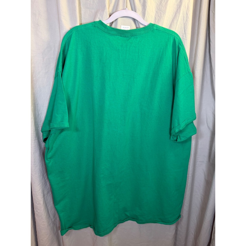 Port & Company Tails and Tales Green Graphic T-Shirt Turtle Rabbit Reading 3XL - Picture 5 of 5